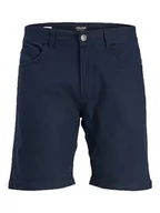 Spodenki damskie - JACK & JONES PLUS Męskie szorty jeansowe Jpstrick Jjoriginal Linen Shorts DEK Pls, granatowy blezer, 42 - miniaturka - grafika 1