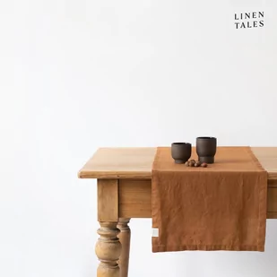 Lniany bieżnik 40x150 cm – Linen Tales - Obrusy i serwetki - miniaturka - grafika 1