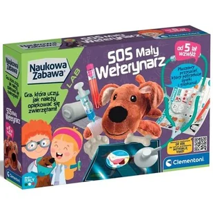 Clementoni Naukowa zabawa SOS Mały weterynarz 50712 - Mały naukowiec - miniaturka - grafika 1