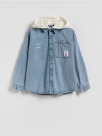 Kurtki i płaszcze dla chłopców - Reserved - Jeansowa koszula - niebieski - miniaturka - grafika 1