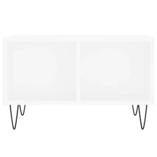 Stolik kawowy, biały 60x50x36,5 cm, materiał drewnopochodny  Lumarko! - Ławy i stoliki kawowe - miniaturka - grafika 5