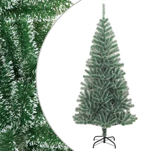 vidaXL Sztuczna choinka, ośnieżona, zielona, 240 cm - Choinki - miniaturka - grafika 1