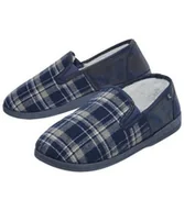 Kapcie męskie - Zimowe kapcie z podszewką z imitacji futerka Mężczyzna Atlas For Men - Kolor : Granatowy - Rozmiar : 39 - miniaturka - grafika 1