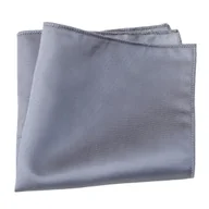 Krawaty i muchy męskie - Poszetka męska w prążki - szara - miniaturka - grafika 1