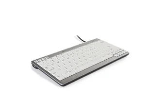 BakkerElkhuizen UltraBoard 950 klawiatura USB QWERTY British English Srebrny, Biały BNEU950UK - Klawiatury - miniaturka - grafika 1