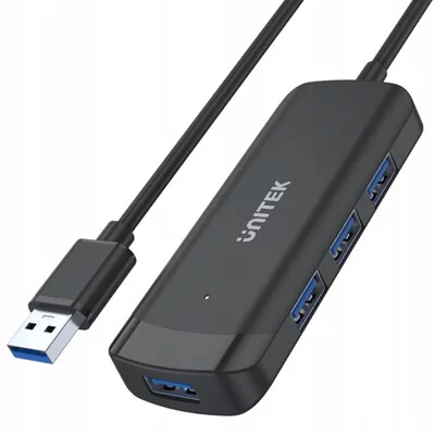 Unitek HUB USB 3.1 4x USB-A 5Gbit kabel 150cm darmowy odbiór w 22 miastach i bezpłatny zwrot Paczkomatem aż do 15 dni H1111E