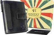 Portfele - Rovicky Skórzany portfel męski w stylu retro Rovicky NoSize - miniaturka - grafika 1