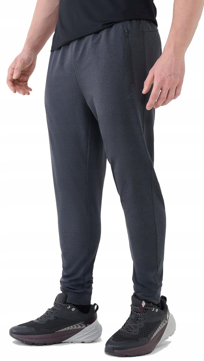 SPODNIE męskie 4F 4FWSS26TFTRM1046-22M sportowe dresy treningowe szare S
