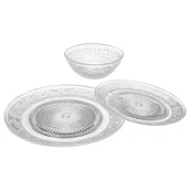 Serwisy obiadowe - Secret De Gourmet Zastawa stołowa dla 6 osób, wzór kryształu, 18 elementów - miniaturka - grafika 1