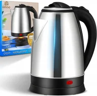 Czajniki elektryczne - Retoo Elektryczny bezprzewodowy 1000W 1,8l Stalowy nierdzewny - miniaturka - grafika 1