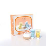 Zestawy kosmetyków damskich - Shiseido Waso zestaw Giga Hydrating Rich Cream 30ml + Quick Gentle Cleanser 30ml + Fresh Jelly Lotion 30ml - miniaturka - grafika 1