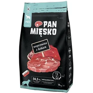 Pan Mięsko Wieprzowina z Dzikiem XL 9kg - Sucha karma dla psów - miniaturka - grafika 1