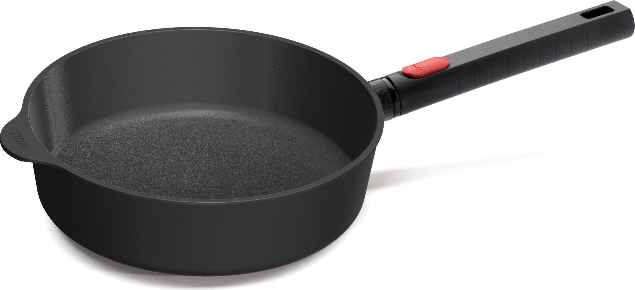 Woll Logic Diamond XR żeliwna patelnia z wysokim dnem 7 cm wysokości Bez 24 cm