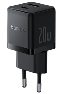 Ładowarka sieciowa Baseus Palm 20W USB-C USB-A - czarna - Ładowarki do telefonów - miniaturka - grafika 1