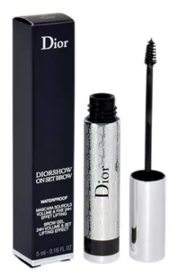 Dior, Diorshow On Set Brow, Żel do brwii 005 Black, 5 ml - Pomada do brwi - miniaturka - grafika 1