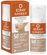 Balsamy i kremy do opalania - Fluid tonujący z ochroną przeciwsłoneczną Ecran Sunnique Spf 50 Antimanchas Color 50 ml (8411135484030) - miniaturka - grafika 1