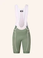 Spodnie rowerowe - Pas Normal Studios Spodenki Kolarskie Mechanism Bibs Z Szelkami I Wyściełaną Wkładką gruen - miniaturka - grafika 1