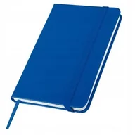 Notesy i bloczki - NOTES PLANER NOTATNIK Z GUMKĄ A5 GRANATOWY LINIE - miniaturka - grafika 1