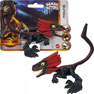 Mattel Jurassic World Bendy Biters Pyroraptor - Figurki dla dzieci - miniaturka - grafika 1