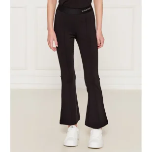 Calvin Klein Jeans Spodnie flare fit - Spodnie sportowe damskie - miniaturka - grafika 1
