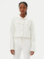 Kurtki damskie - MET Kurtka jeansowa M10 175GC Biały Regular Fit - miniaturka - grafika 1