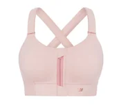 Biustonosze - BIUSTONOSZ SPORTOWY SHEFIT JASNY RÓŻ ŚREDNIE PODTRZYMANIE REGULOWANY L - miniaturka - grafika 1