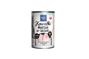WAFI puszka kawałki mięsne dla kota z rybą 415g - Mokra karma dla kotów - miniaturka - grafika 1