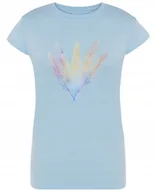 Koszulki i topy damskie - T-Shirt damski kolorowy nadruk Pióra r.XL - miniaturka - grafika 1