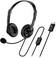 Słuchawki - GENIUS HS-230U/ USB/ czarny - miniaturka - grafika 1