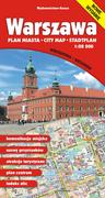 Książki podróżnicze - Wydawnictwo Gauss Warszawa. Plan miasta w skali 1:28 000 (wersja wodoodporna) LIT-47701 - miniaturka - grafika 1