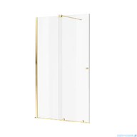 Kabiny prysznicowe - Excellent Ortigo Walk-in kabina prysznicowa 140x200 cm, złoty połysk KAEX.5012.K.1400.GL - miniaturka - grafika 1
