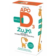 Witaminy i minerały - ApoD3 Żujki 1000 j.m., dla dzieci od 3 lat, smak pomarańczowy, 30 kapsułek do żucia - miniaturka - grafika 1