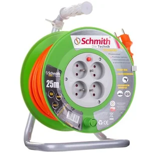 HBF Schmith BĘB STAND LINE PRZEW 3X1,5MM 25M 2-25 - Przedłużacze i rozgałęźniki - miniaturka - grafika 1
