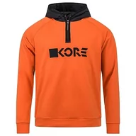 Bluzy męskie - HEAD Męska bluza z kapturem Kore Tech, Fluo Orange, L - miniaturka - grafika 1