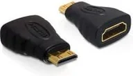 Złącza, przejściówki, adaptery - Delock HDMI Mini - HDMI czarny 65244 - miniaturka - grafika 1