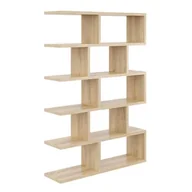 Regały - Regał ścienny, otwarty, biblioteczka, 70x18x101 cm, dąb sonoma, mat - miniaturka - grafika 1