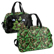 Plecaki szkolne i tornistry - Paso Duża Torba Sportowa Na Basen Game Minecraft Press Start Game - miniaturka - grafika 1