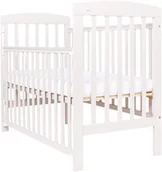 Łóżeczka i kojce - DREWEX Łóżeczko ALEX biały + opuszczany bok - miniaturka - grafika 1
