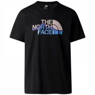 Koszulki sportowe męskie - Koszulka męska The North Face M S/S Mountain Line Tee Rozmiar: L / Kolor: czarny - miniaturka - grafika 1