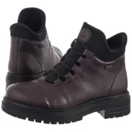 Botki damskie - Botki Czerwone Y3163-35 Red (RI39-e) Rieker - miniaturka - grafika 1