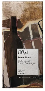 Vivani CZEKOLADA GORZKA 85% KAKAO BIO 100g - Zdrowa żywność - miniaturka - grafika 2