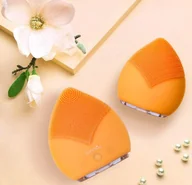 Szczoteczki do twarzy - Xiaomi Sunmay Leaf Facial Cleasing Brush - pomarańczowa - miniaturka - grafika 1