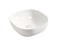 Umywalki - Comad Smile umywalka 41x41 cm nablatowa kwadratowa biały połysk UM-6252SMILE40DP - miniaturka - grafika 1