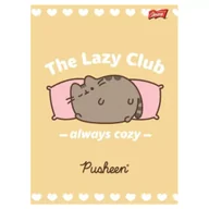 Zeszyty szkolne - St. Majewski Zeszyt A5 okładka laminowana 70 g/m2 Pusheen mix linia dwukolorowa 32 kartki - miniaturka - grafika 1