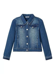 Name It Nitstar Rika DNM kurtka dziewczęca NMT Noos, Niebieski (średni niebieski denim średni niebieski denim), 116 - Kurtki i płaszcze dla dziewczynek - miniaturka - grafika 1