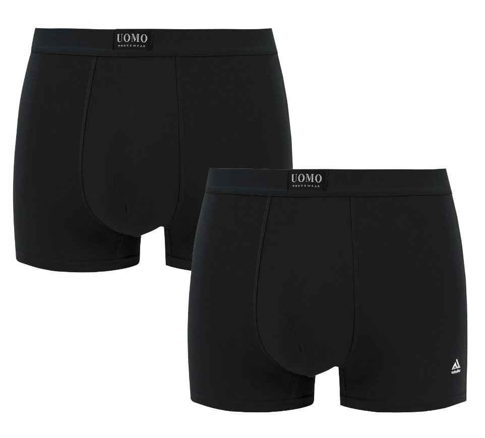 2x MĘSKIE BAWEŁNIANE BOKSERKI MAJTKI MODAL DWUPAK ZESTAW ROZM. M