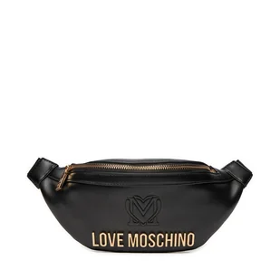 Saszetka nerka LOVE MOSCHINO JC4363PP0LK1200A Czarny - Nerki - miniaturka - grafika 1
