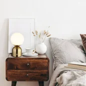 Lampy stojące - Globo Akumulatorowa lampa stołowa LED Julsy, kolor mosiądz, wysokość 21 cm, CCT - miniaturka - grafika 1