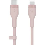 Kable USB - Belkin Kabel USB Typ-C Lightning Silicone 3m Różowy CAA009BT3MPK - miniaturka - grafika 1
