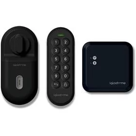 Zablokować Igloohome Retrofit Lock + Keypad + Wi-Fi Bridge (OE1 + EK1 + EB1) Czarny - Akcesoria do monitoringu - miniaturka - grafika 1